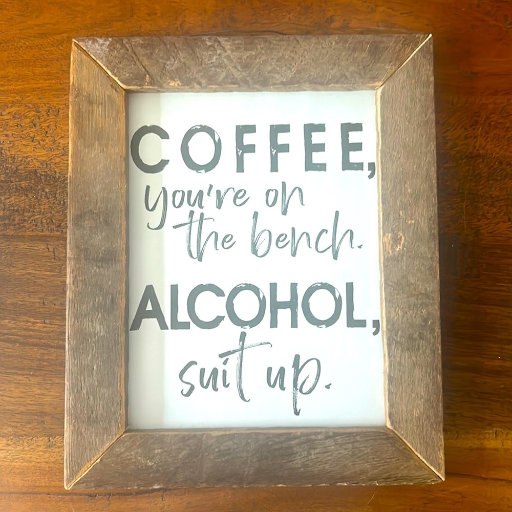 Wooden sign